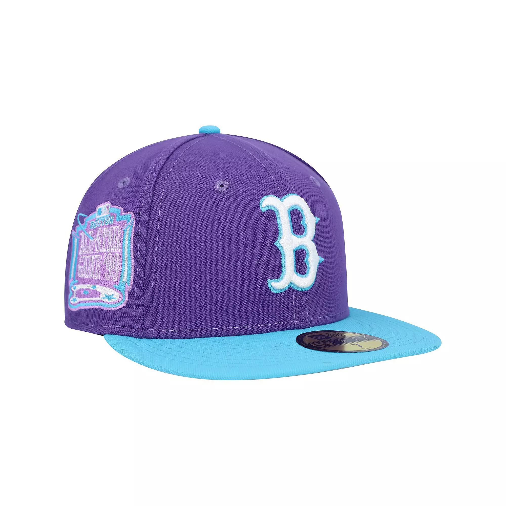 Men's New Era Purple Boston Red Sox Vice 59FIFTY Fitted Hat,  Product Image