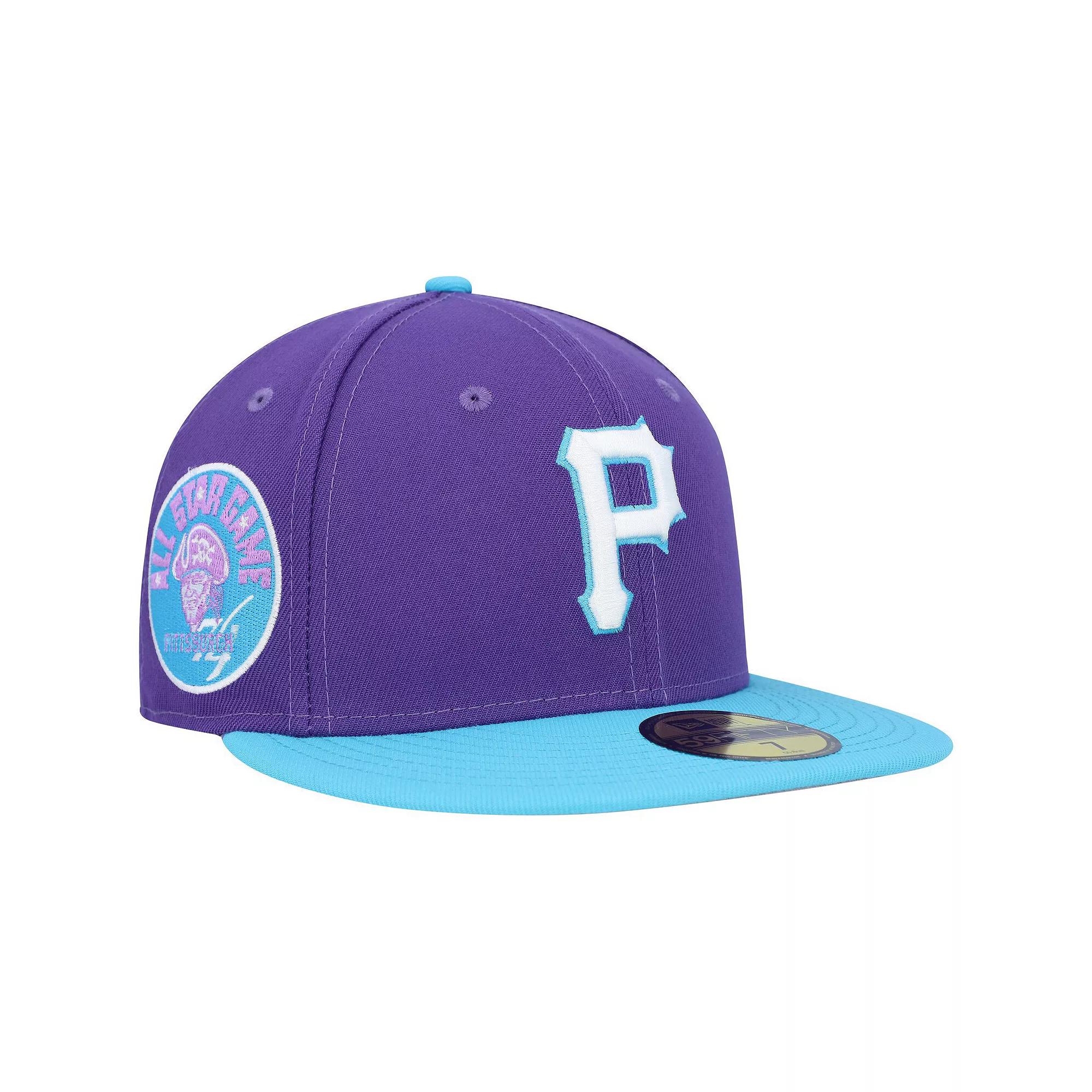 Men's New Era Purple Pittsburgh Pirates Vice 59FIFTY Fitted Hat, Size: 7 1/8 Product Image