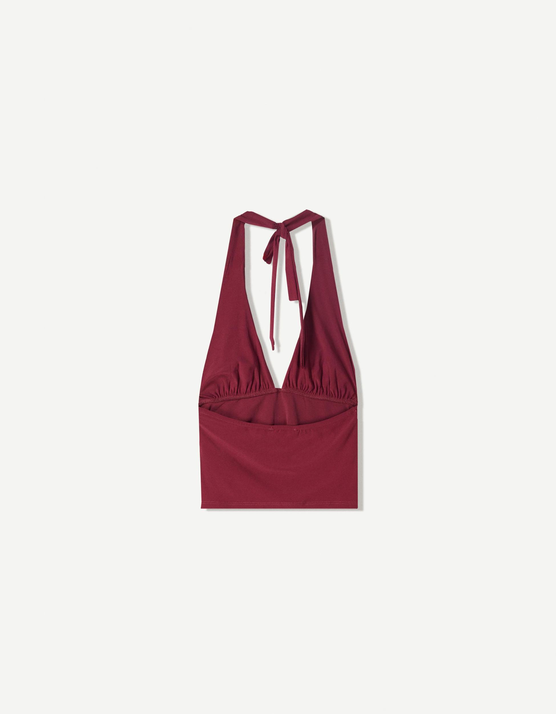 Gathered halter top Product Image