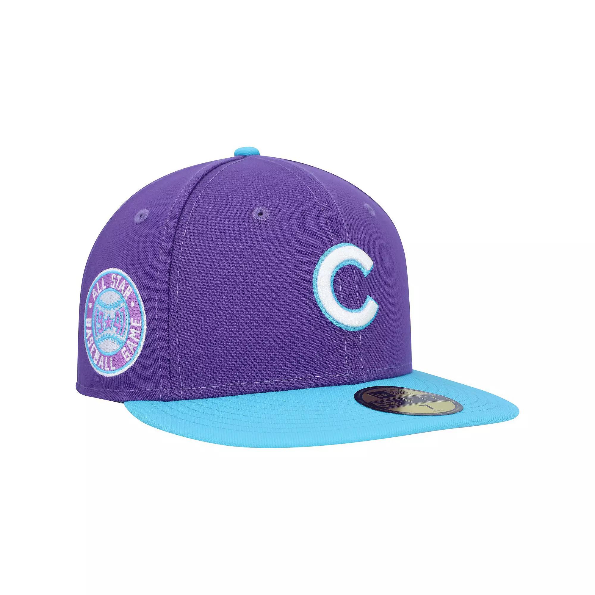Men's New Era Purple Chicago Cubs Vice 59FIFTY Fitted Hat,  Product Image