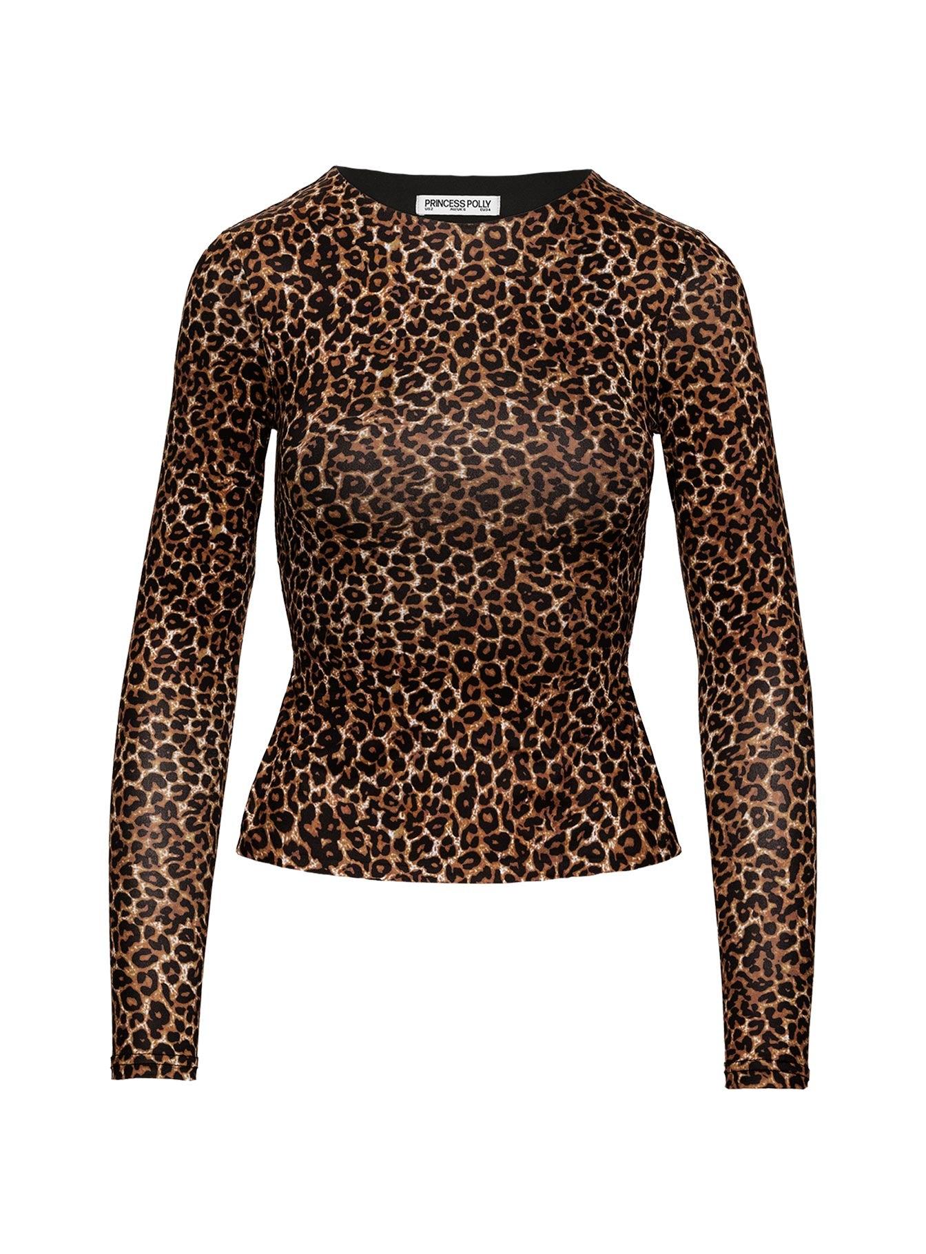 Uzo Long Sleeve Top Leopard Product Image