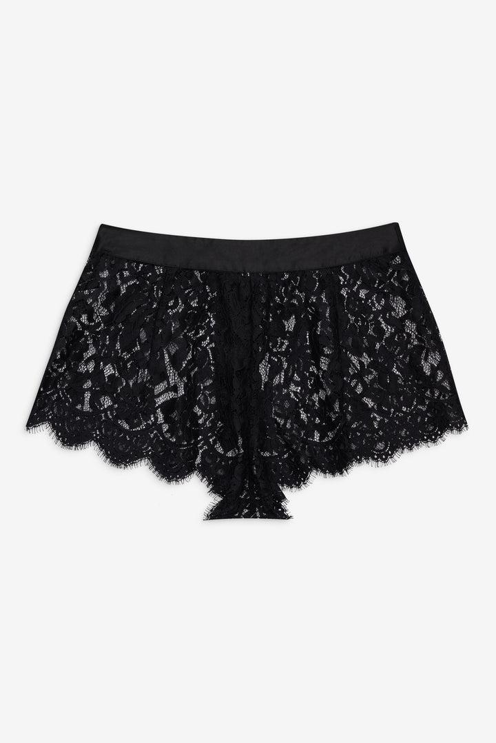 Zeta Lace Short — Black Product Image