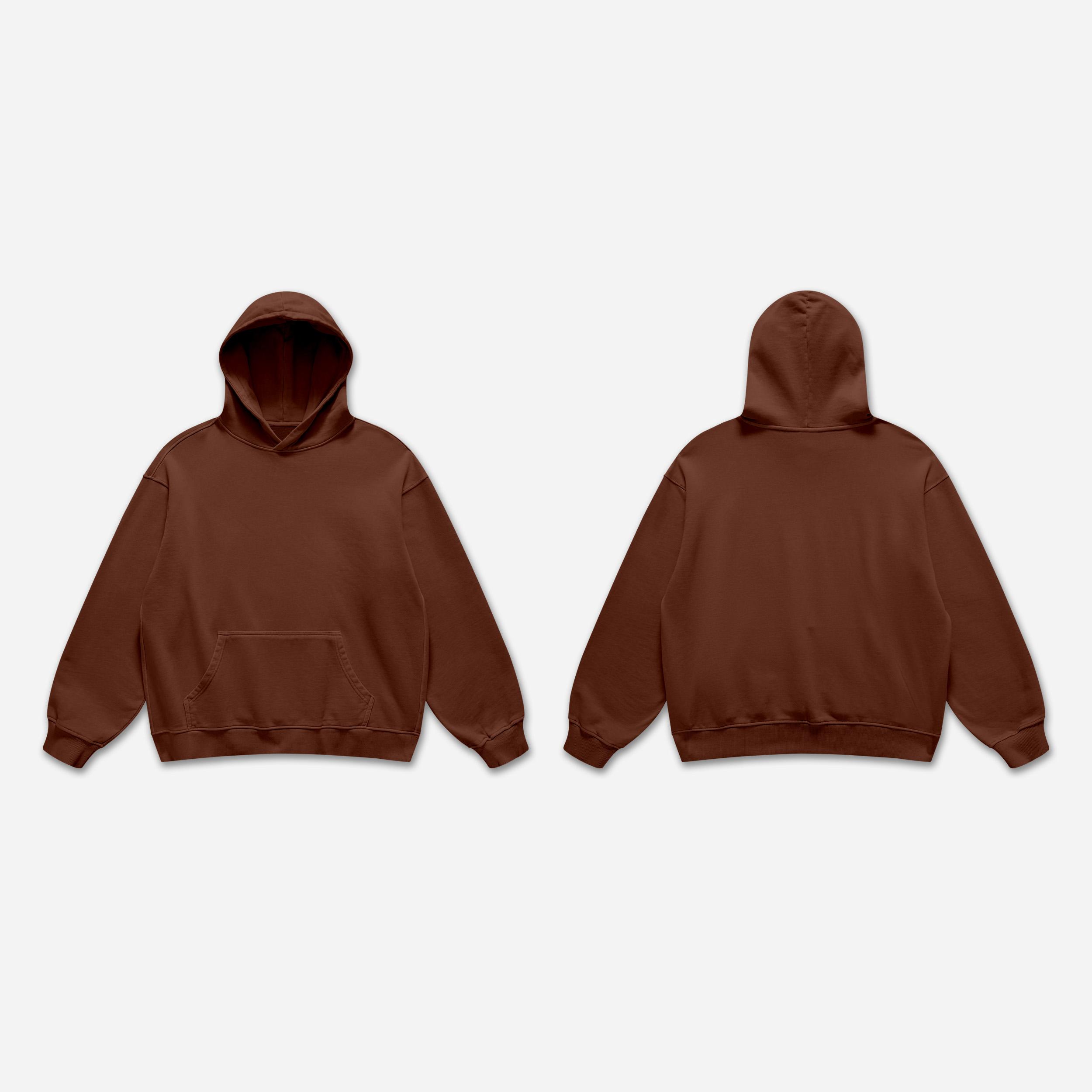 Oversized Heavyweight Cotton Fleece Hoodie Sweatshirt Product Image