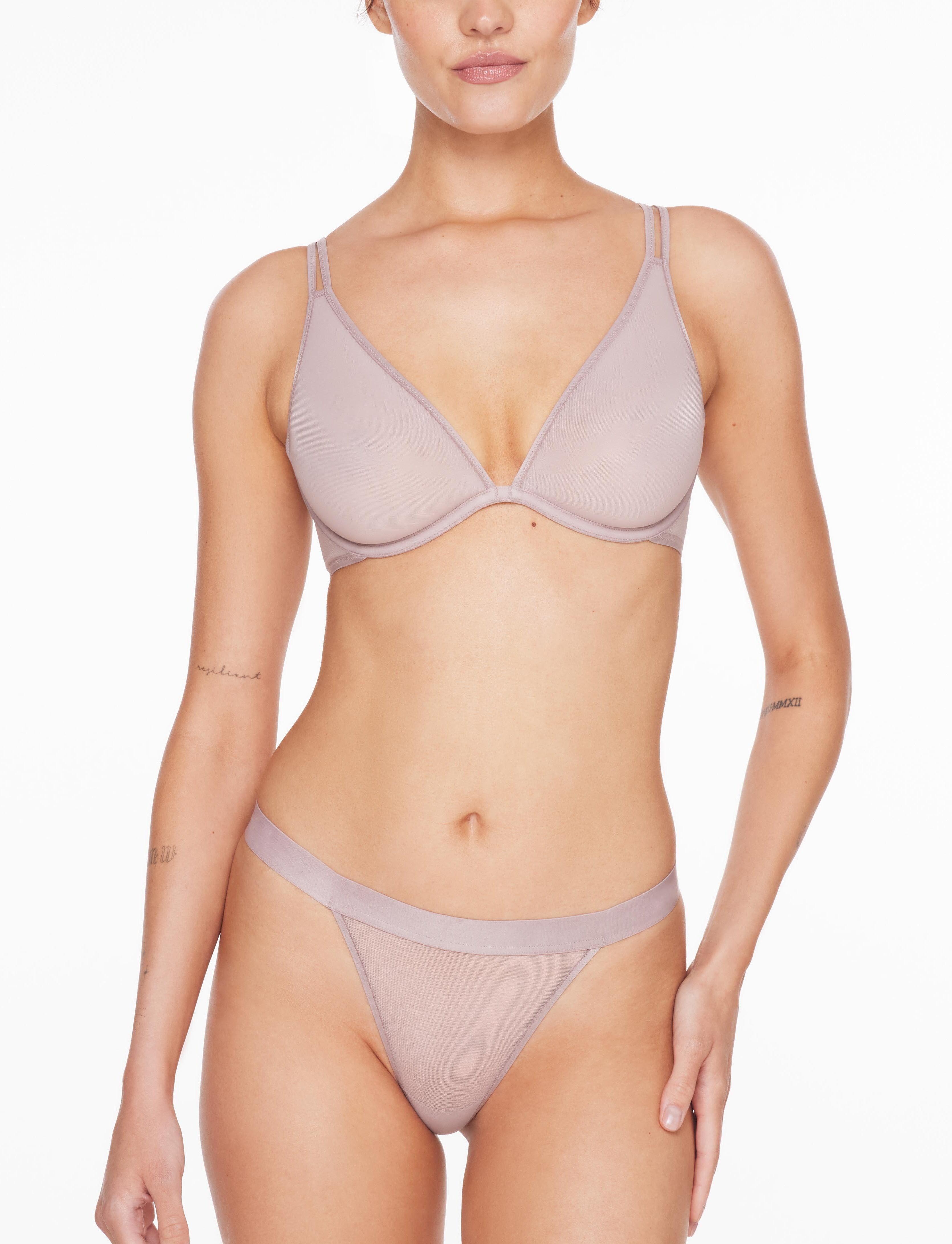 Bare Mesh Plunge Bra Product Image