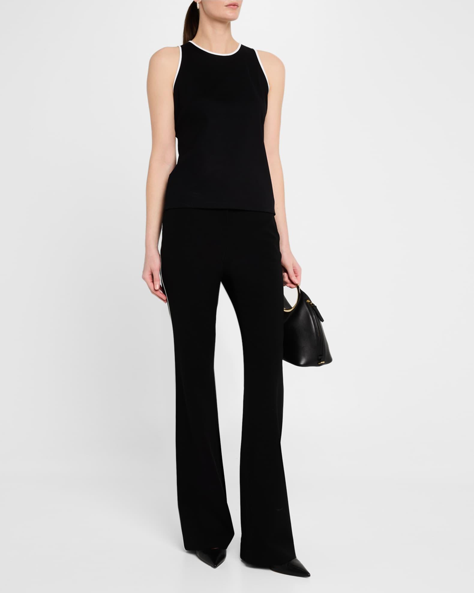 Crewneck Contrast-Trim Cotton Tank Product Image