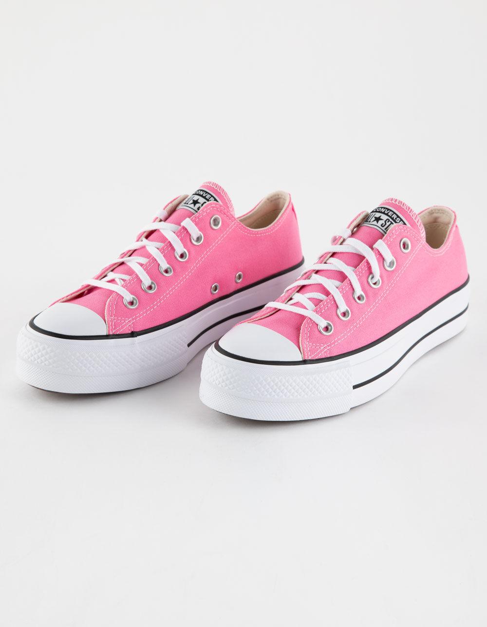 CONVERSE Chuck Taylor All Star Lift Womens Low Top Shoes - PINK Product Image