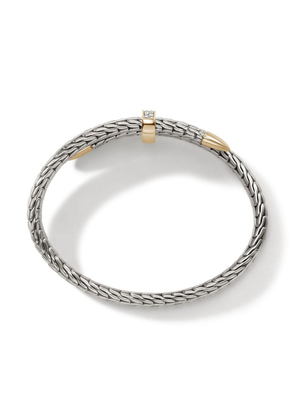 sterling-silver and 14k yellow-gold Spear Flex diamond bracelet Product Image