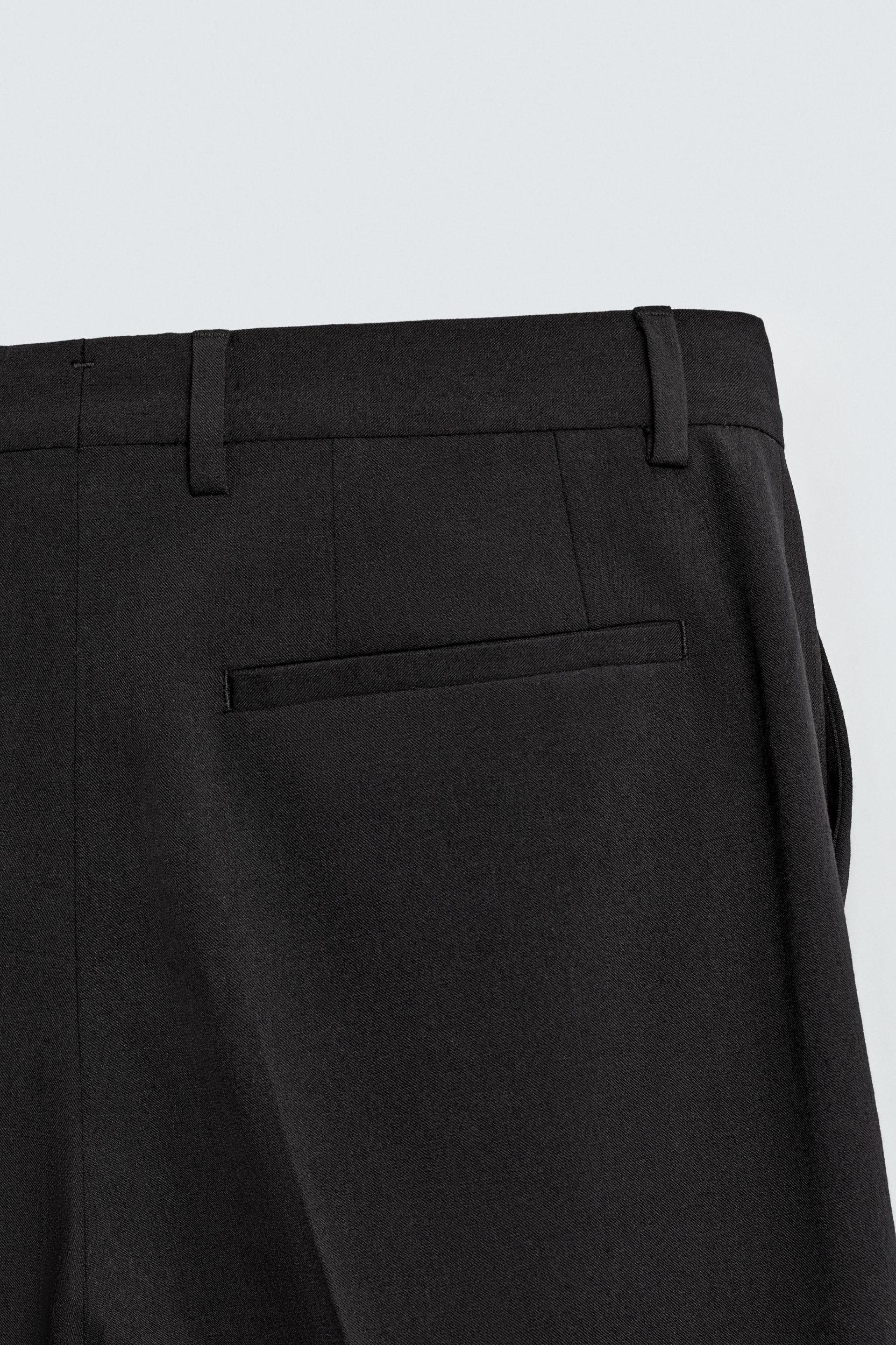 WOOL BLEND TUXEDO SUIT PANTS Product Image