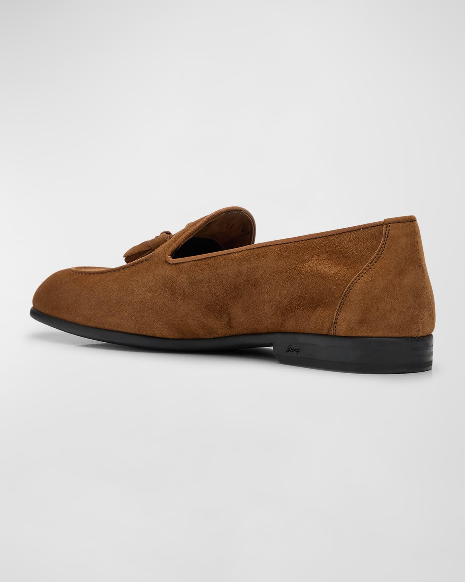 Men's Suede Penny Loafers Product Image