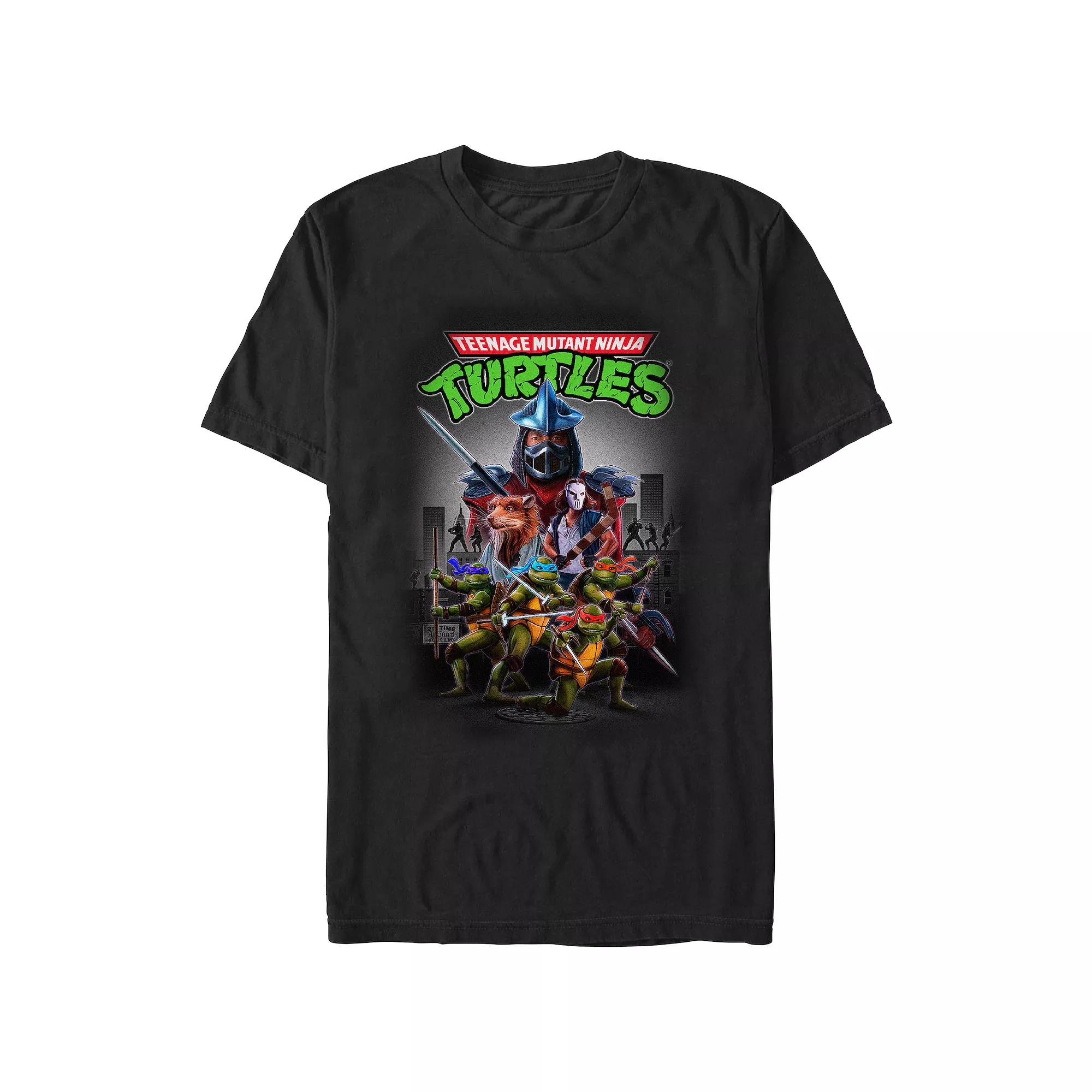 Men's Teenage Mutant Ninja Turtles Good And Evil Poster Graphic Tee,  Product Image