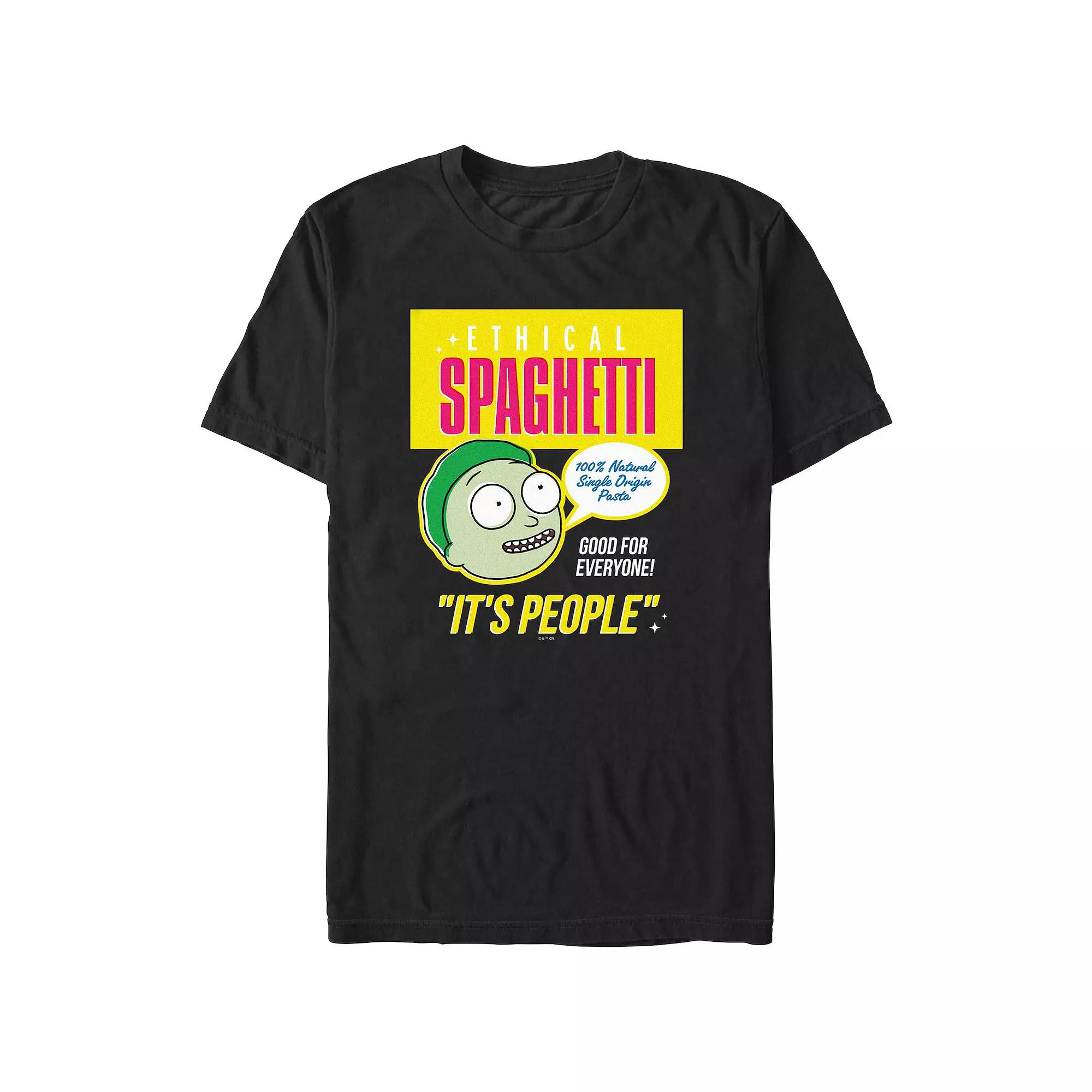 Men's Rick And Morty Ethical Spaghetti Graphic Tee,  Product Image
