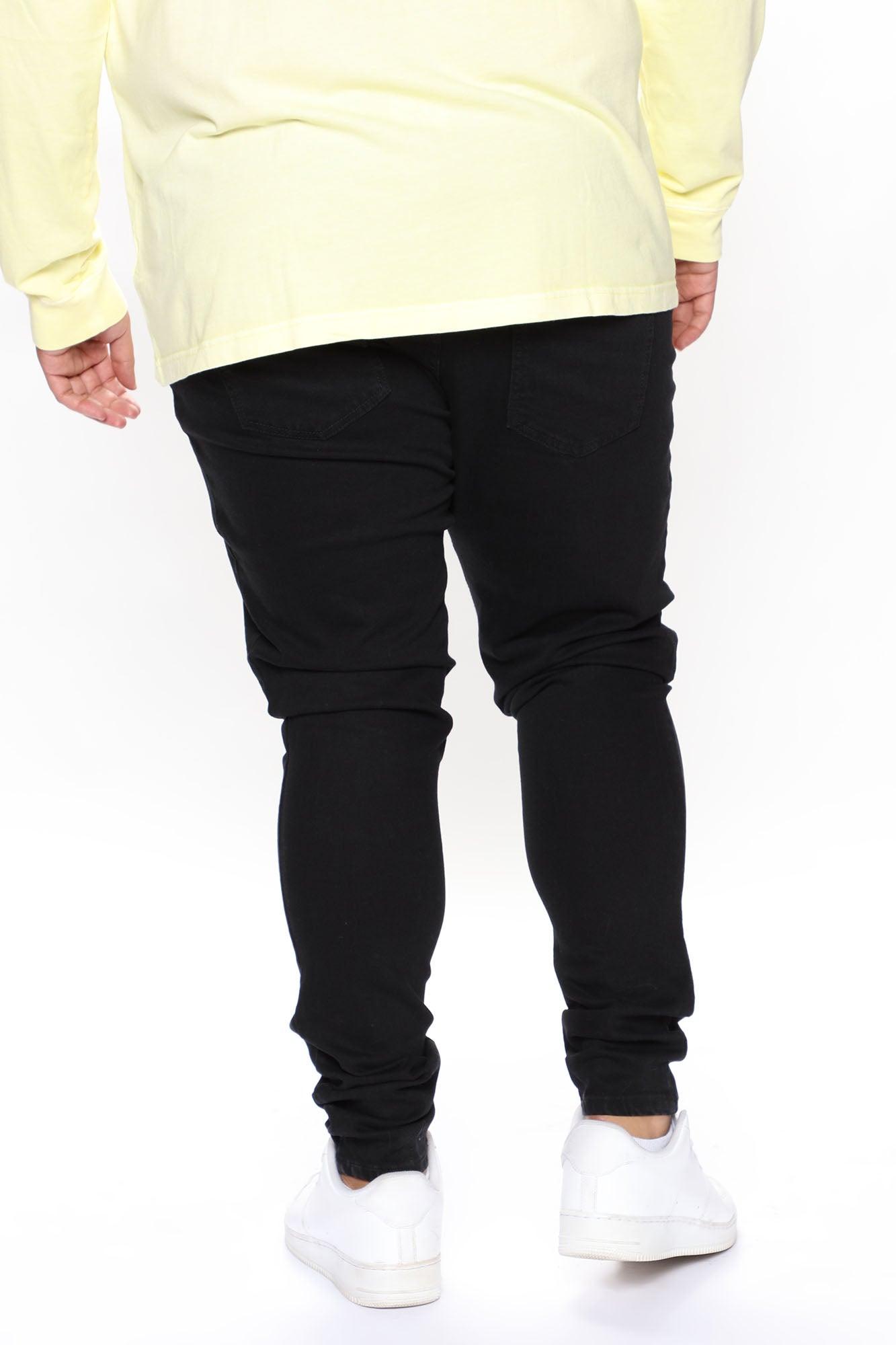 Cornell Stacked Skinny Jeans - Black Product Image