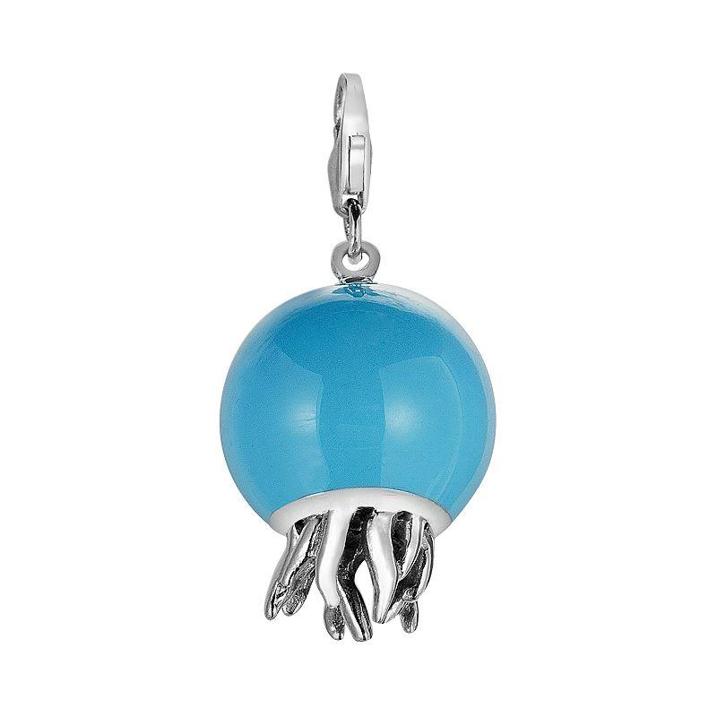 Sterling Silver Jellyfish Charm, Women's Product Image