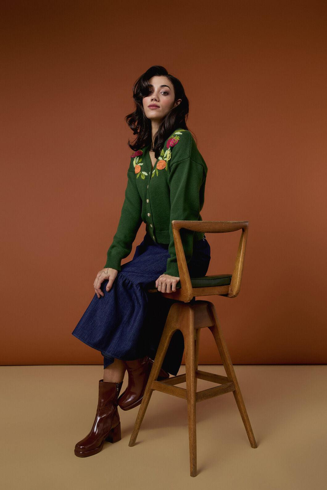 Fruit Embroidered Cardigan Product Image