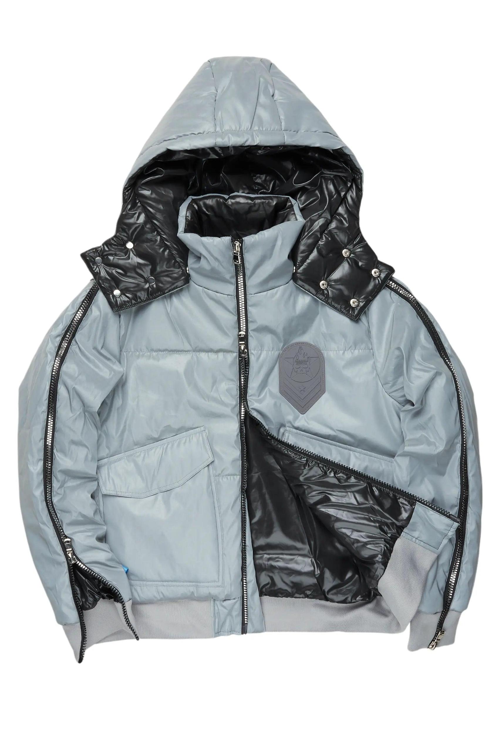 Chin Reflective Puffer Jacket Male Product Image