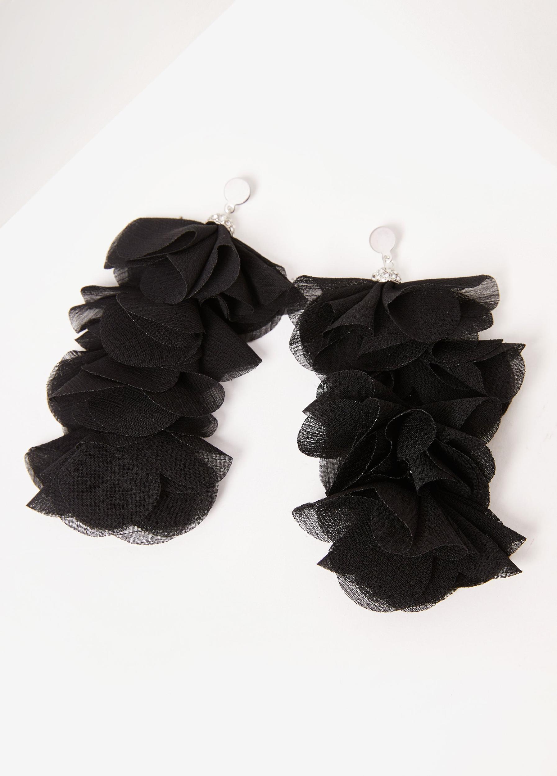 Crystal & Chiffon Earrings Product Image