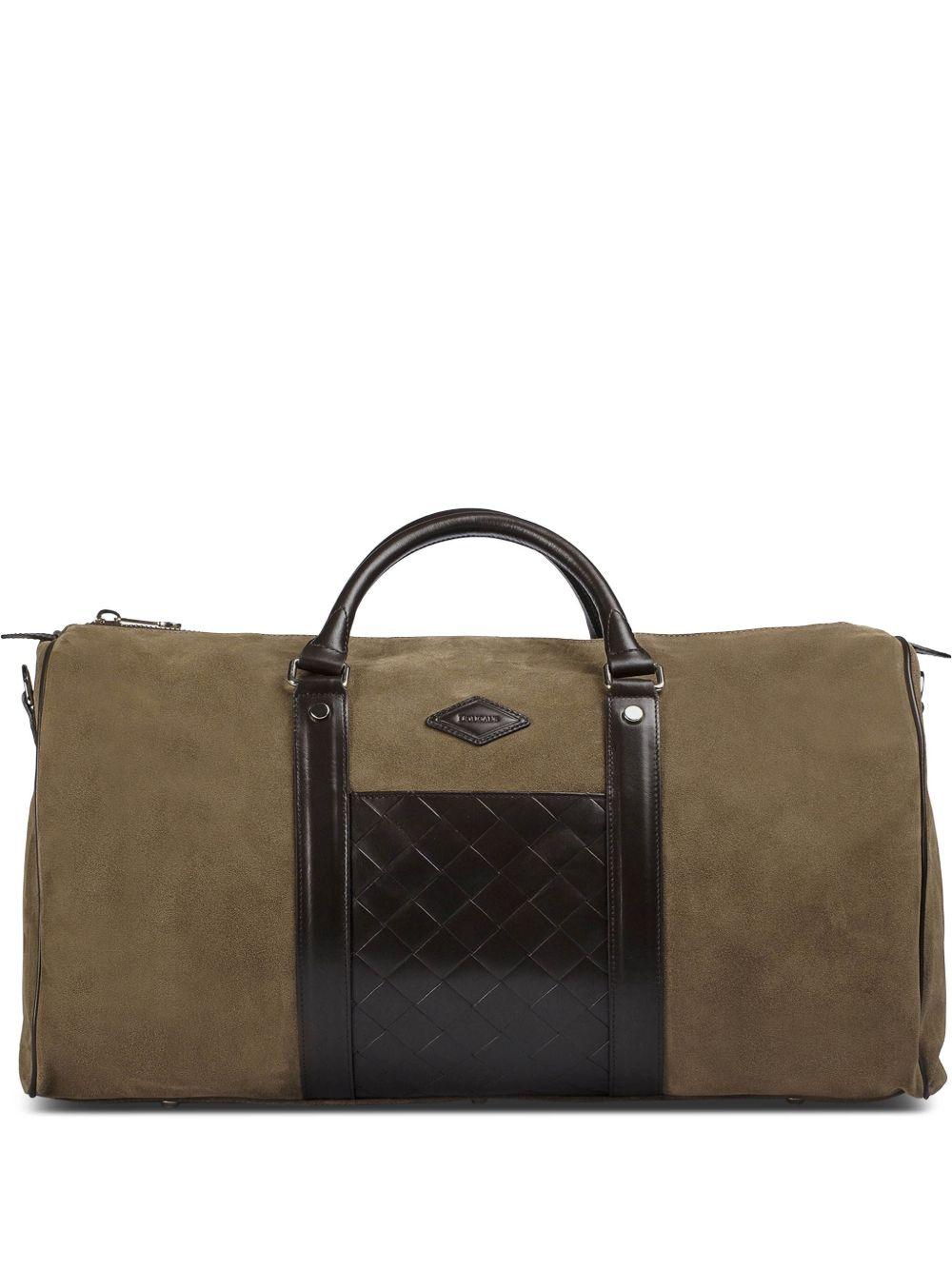 matelassé-detail suede holdall Product Image
