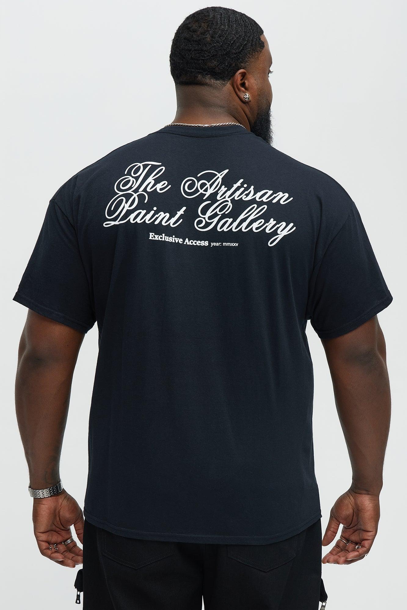 Artisan Paint Gallery Short Sleeve Tee - Black Male Product Image