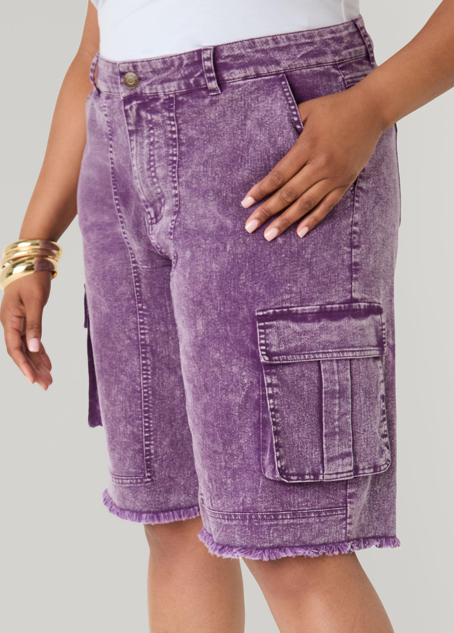 Stonewash Cargo Bermuda Shorts Product Image