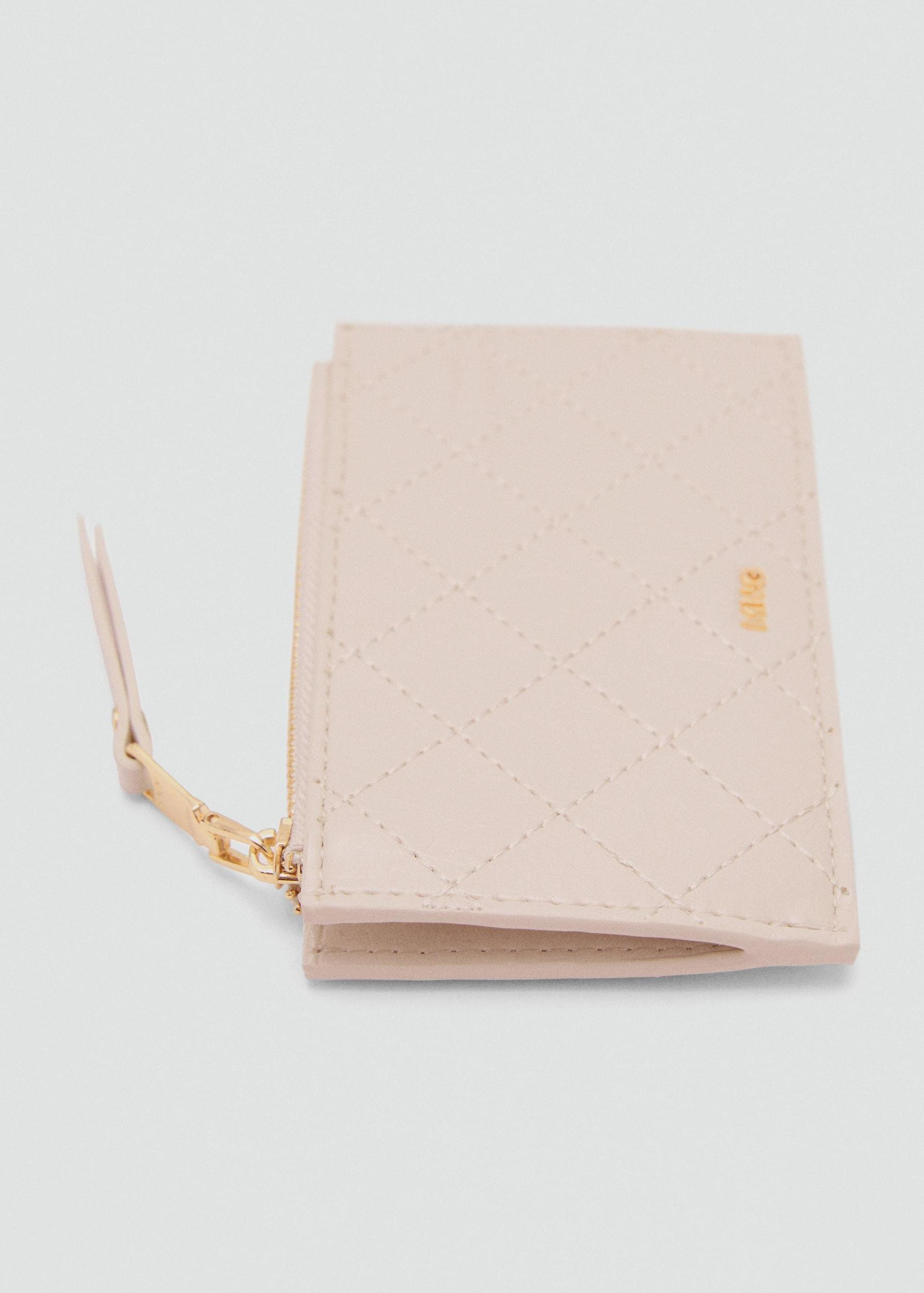 Card holder with decorative stitching - Women | MANGO USA Product Image