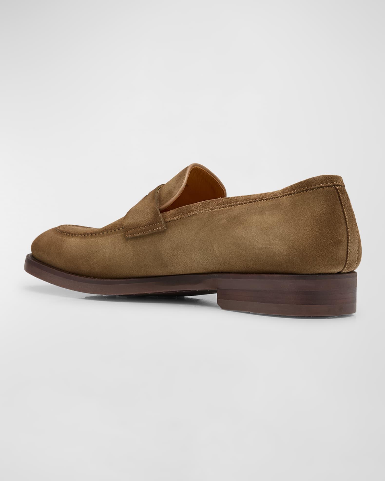 Men's Lucien Suede Penny Loafers Product Image
