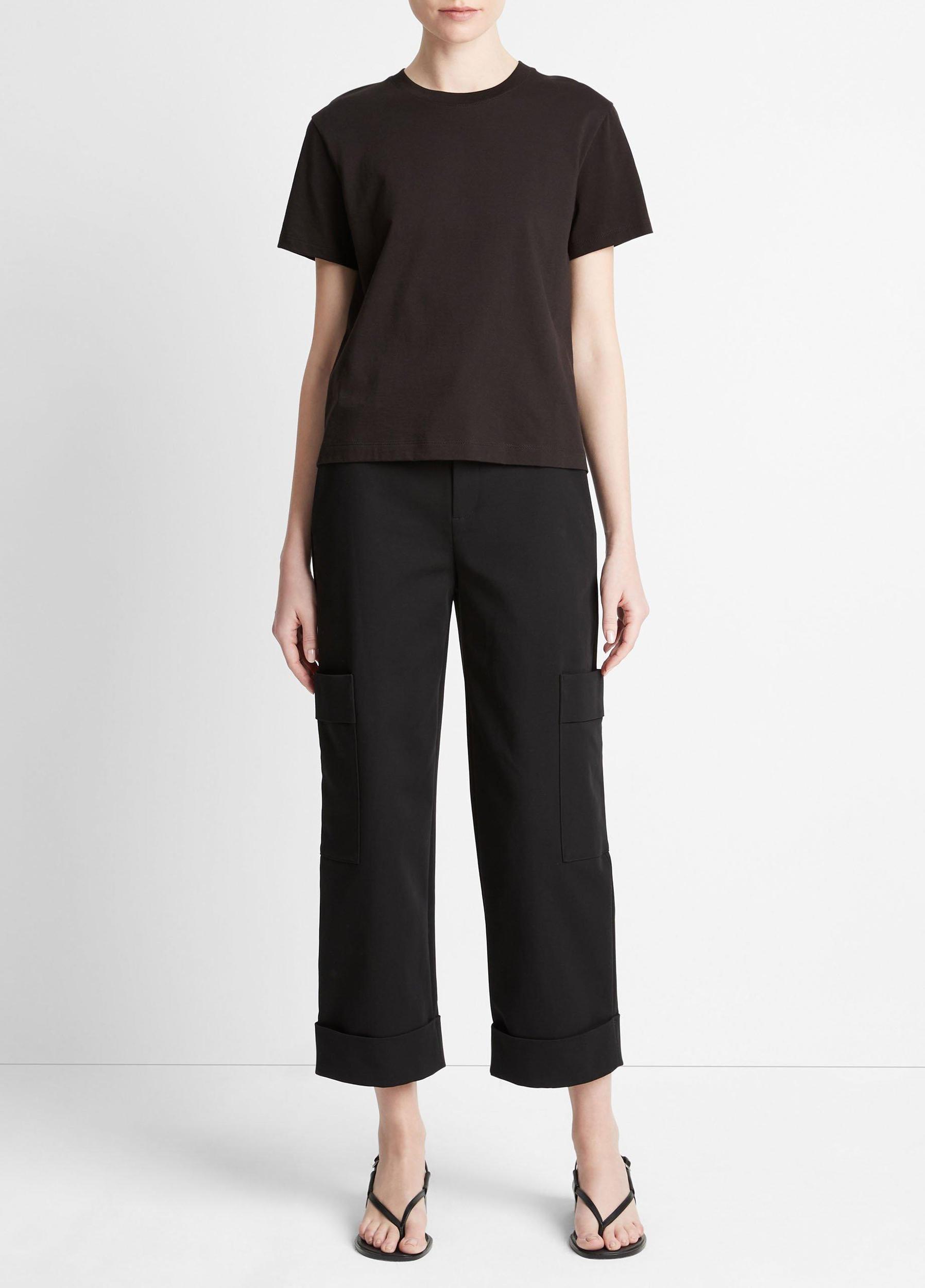 Womens Pima Cotton Crew Neck T-Shirt Vince Product Image