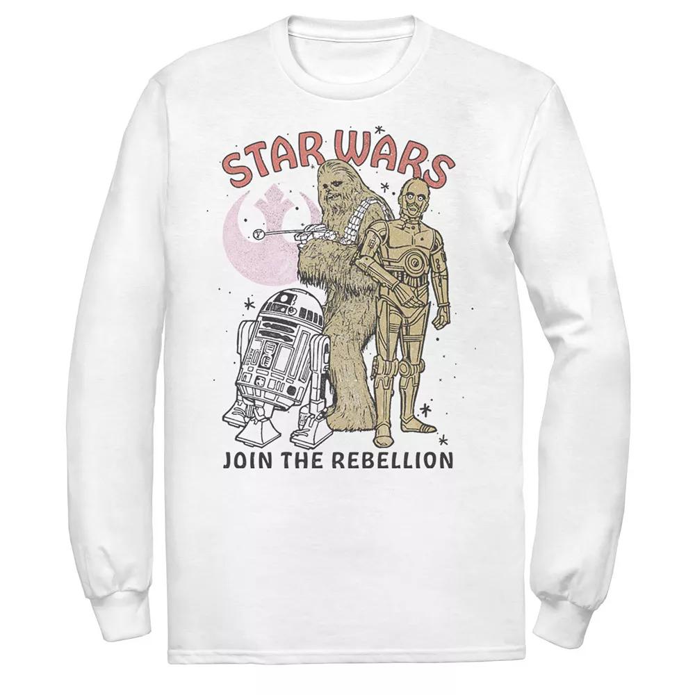 Men's Star Wars Chewbacca R2-D2 C-3PO Join The Rebellion Tee,  Product Image