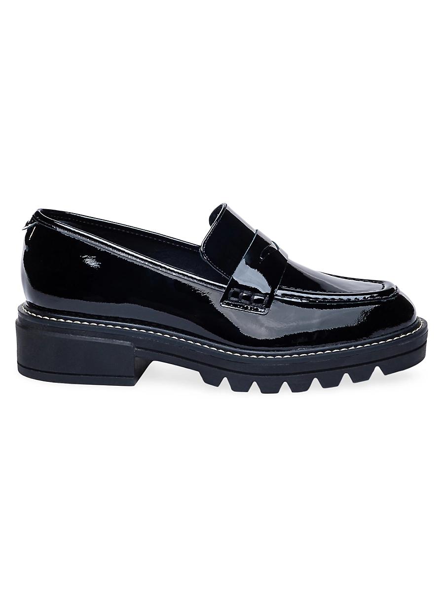 Womens Chandler Leather Lug Sole Loafers Product Image