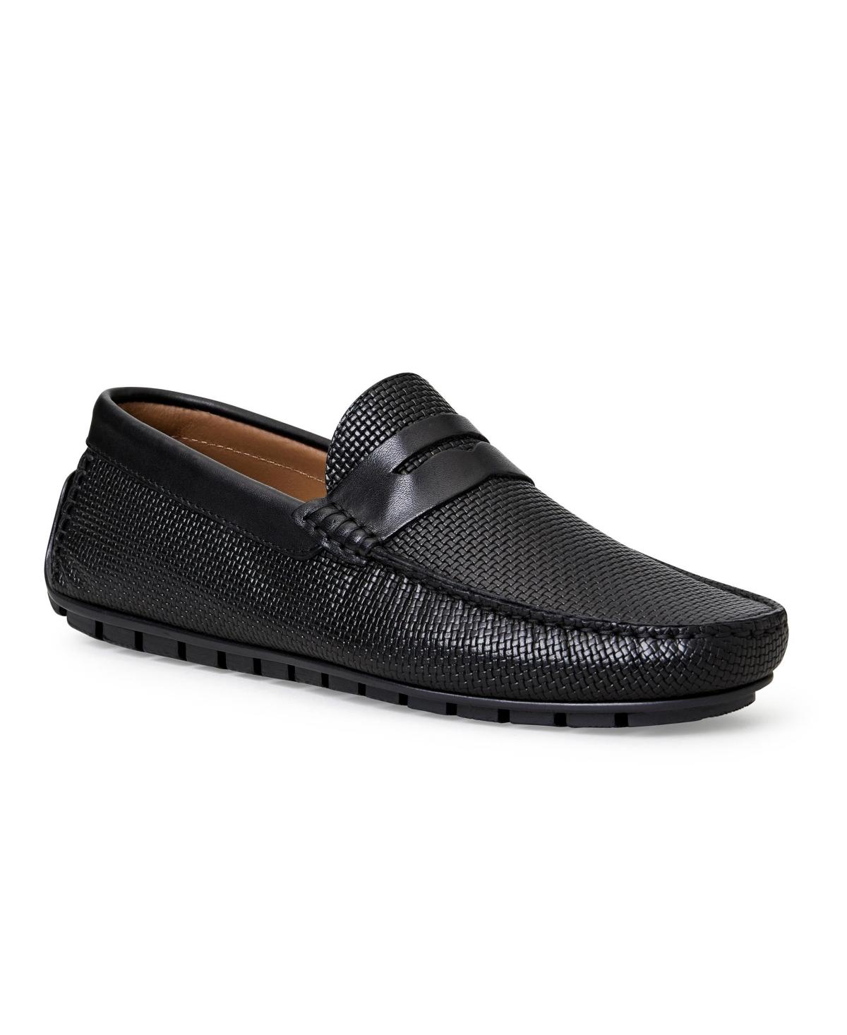 Jane Woven Leather Loafers Product Image