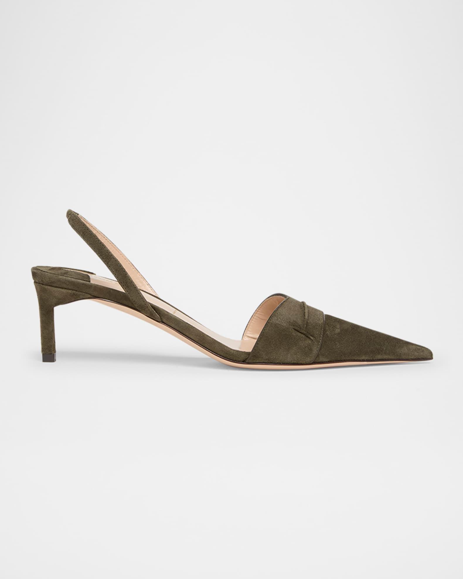 Eva Suede Slingback Pumps Product Image