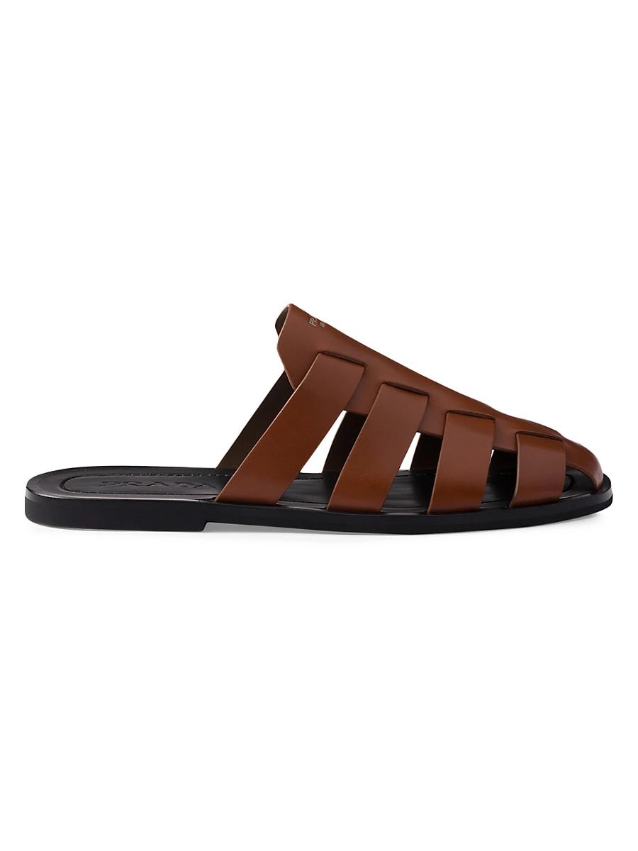 Prada Mens Leather Fisherman Mules Product Image