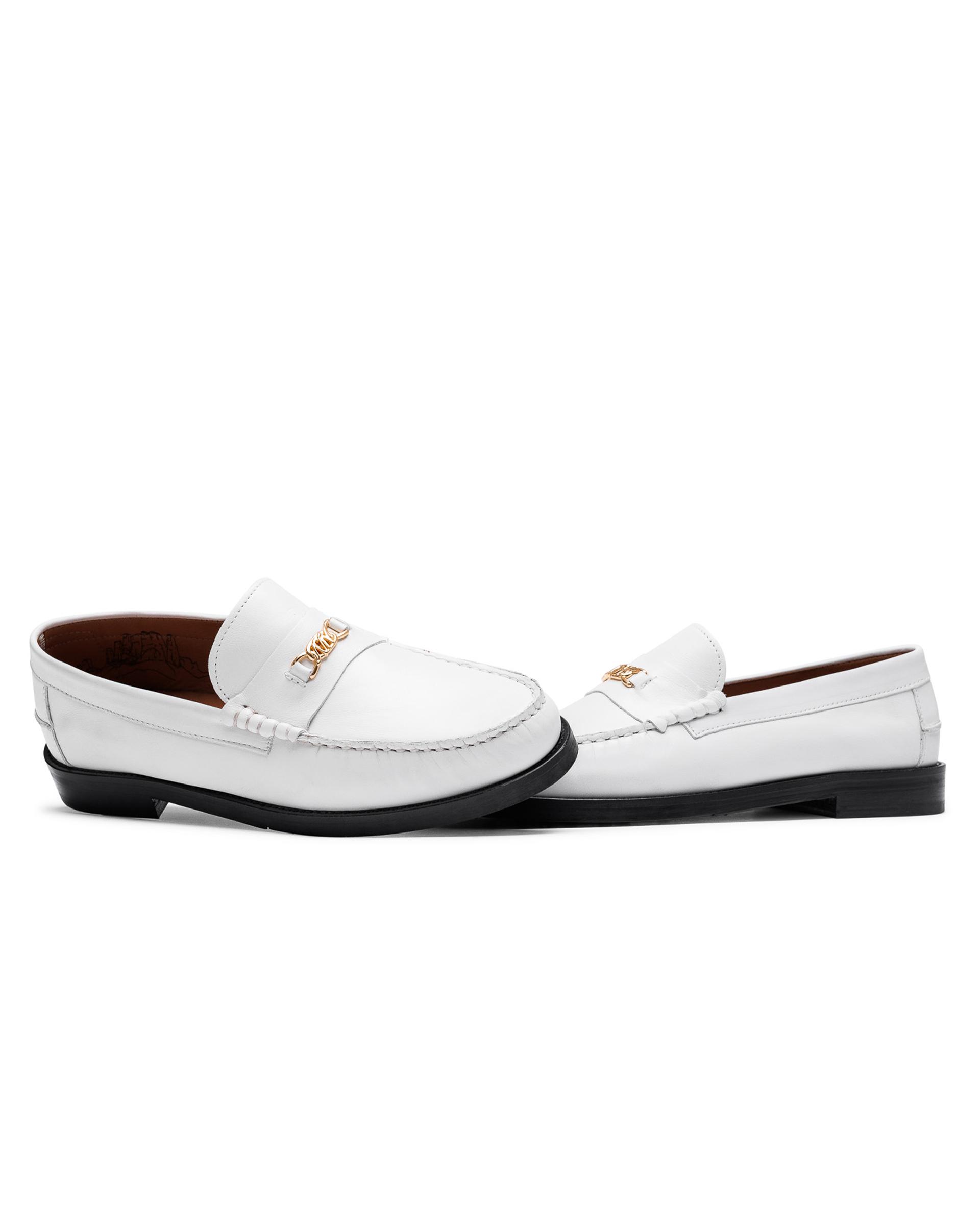 Roma White Leather Product Image