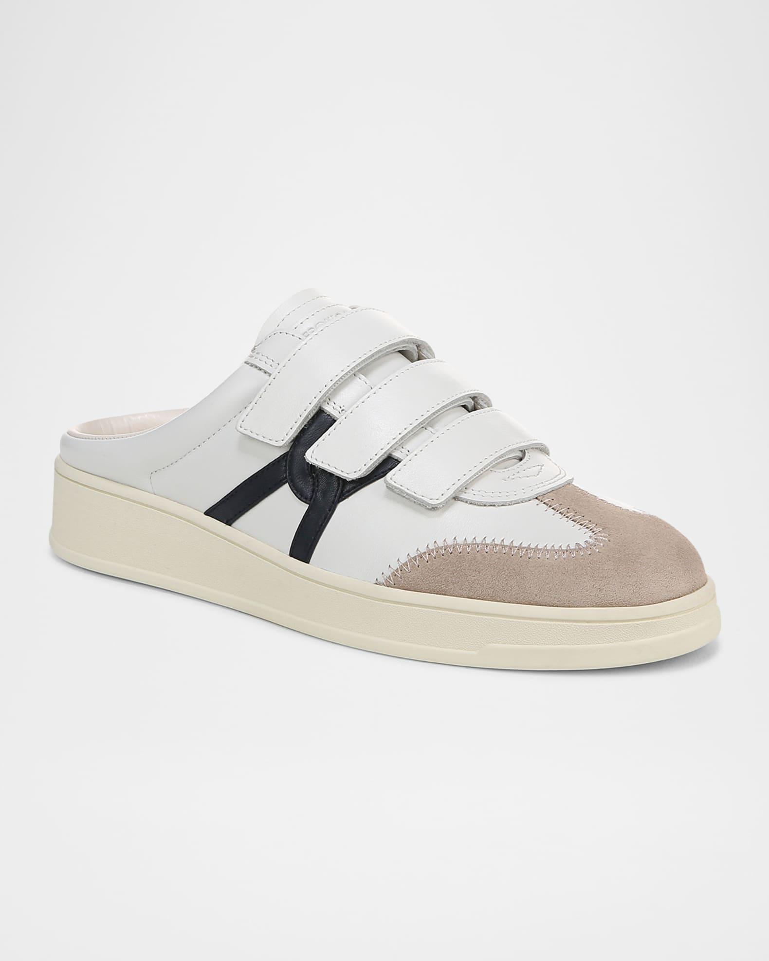 Reagan Mixed Leather Triple-Grip Mule Sneakers Product Image