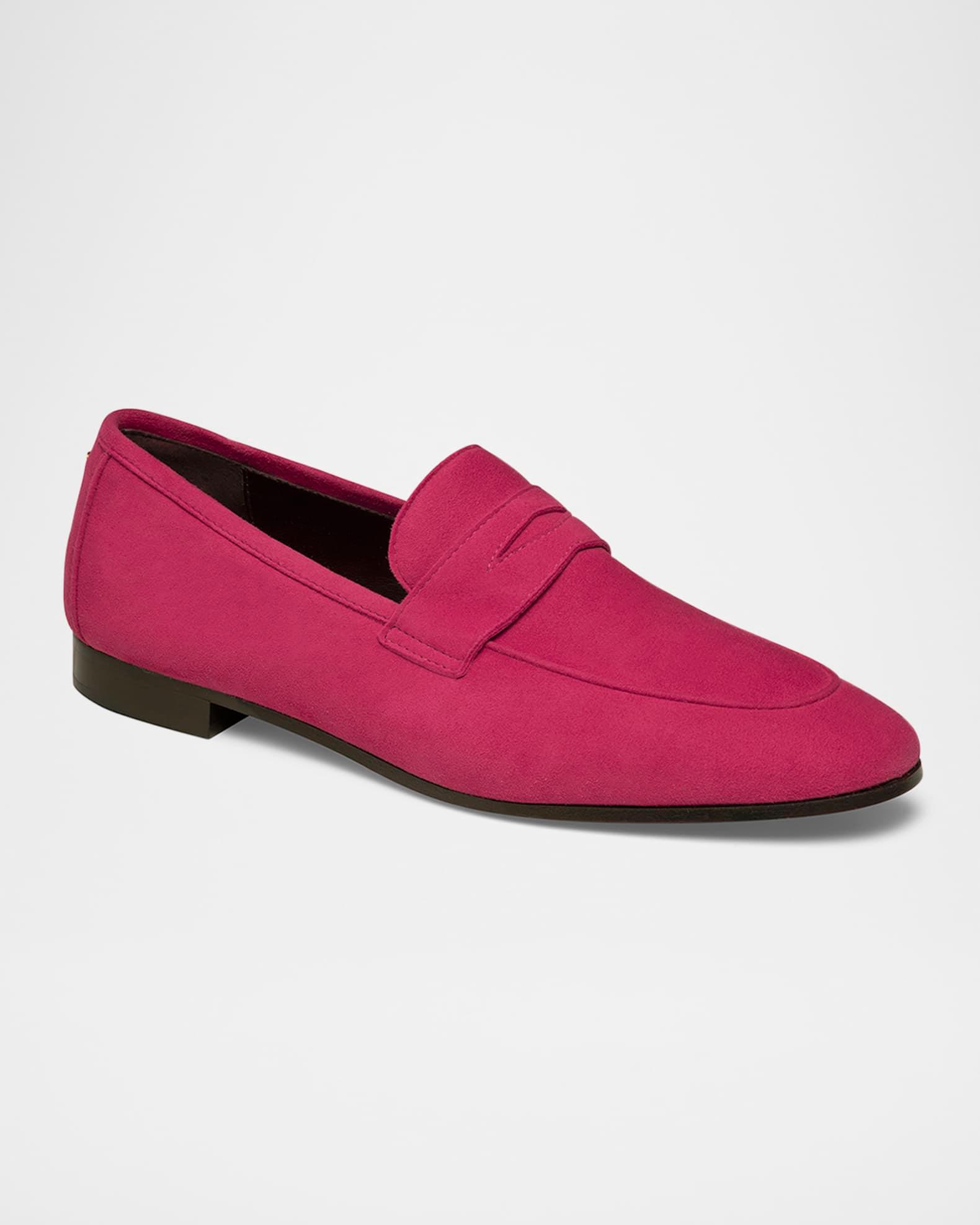 Flaneur Suede Penny Loafers Product Image