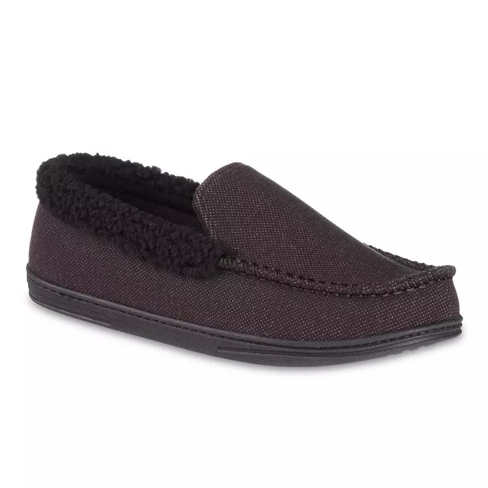 isotoner Men's Brushed Knit Lewis Moccasin Slippers with Memory Foam,  Product Image