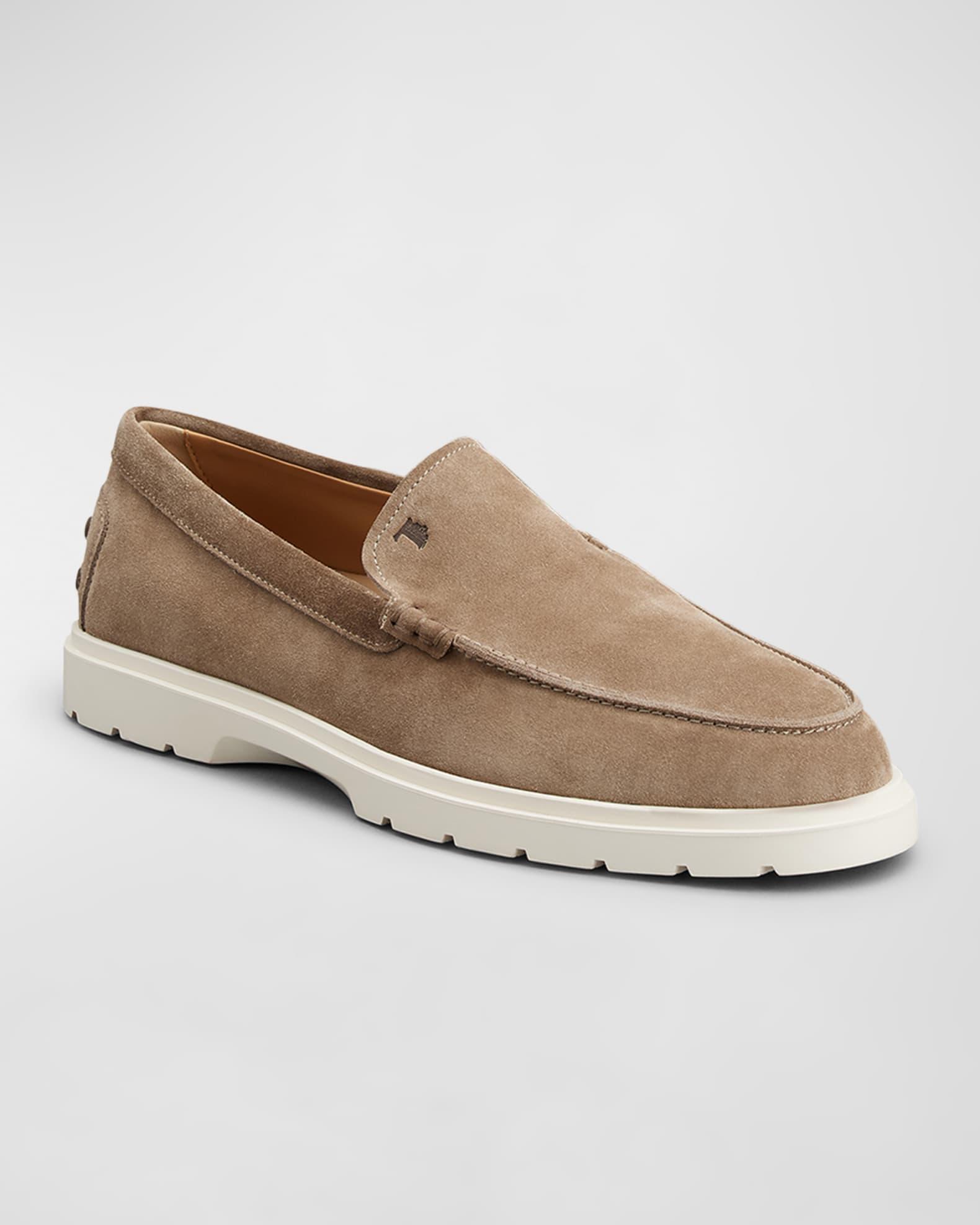 Men's Suede Moccasin Slipper Loafers Product Image