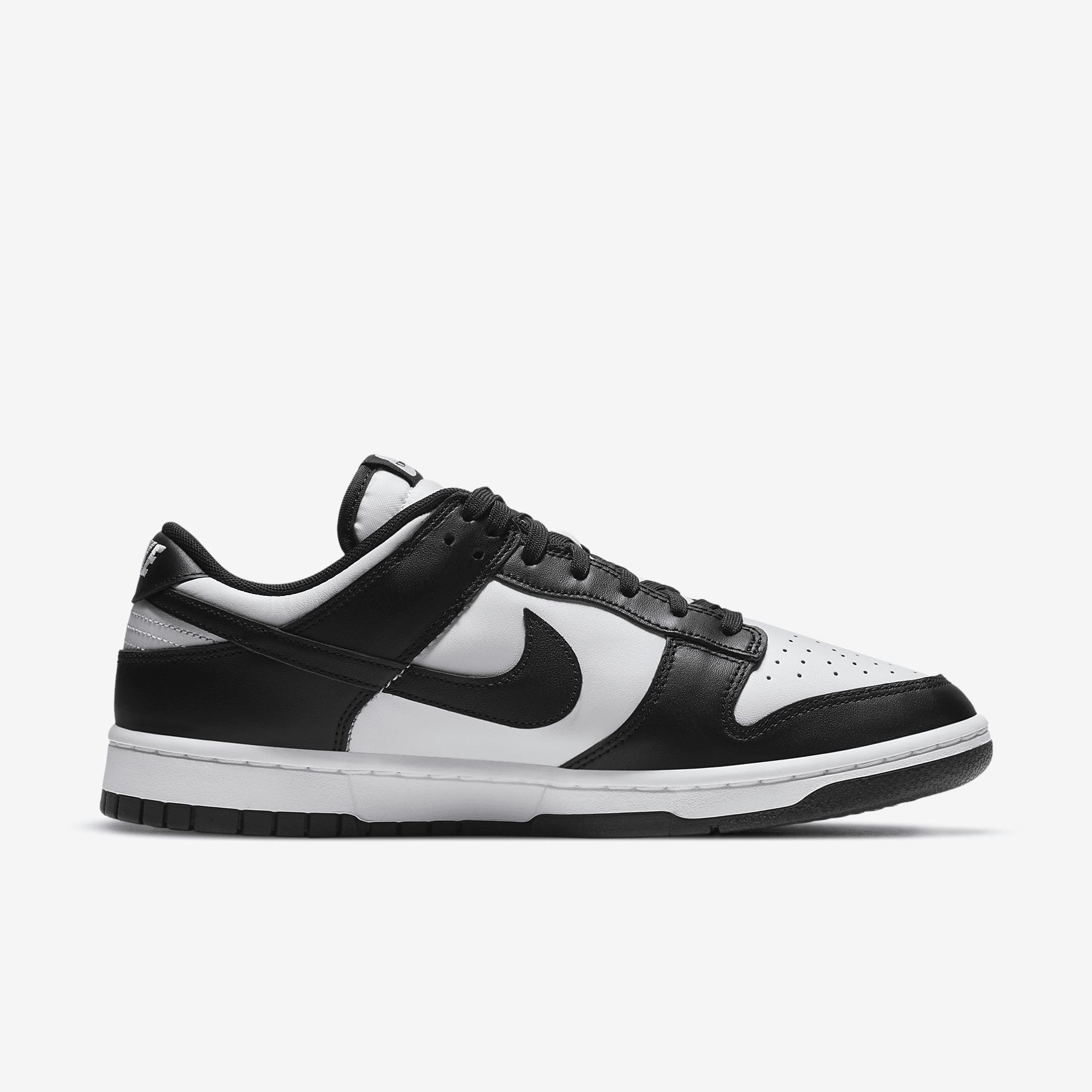 Nike Mens Nike Dunk Low Retro - Mens Shoes White/Black/White Product Image