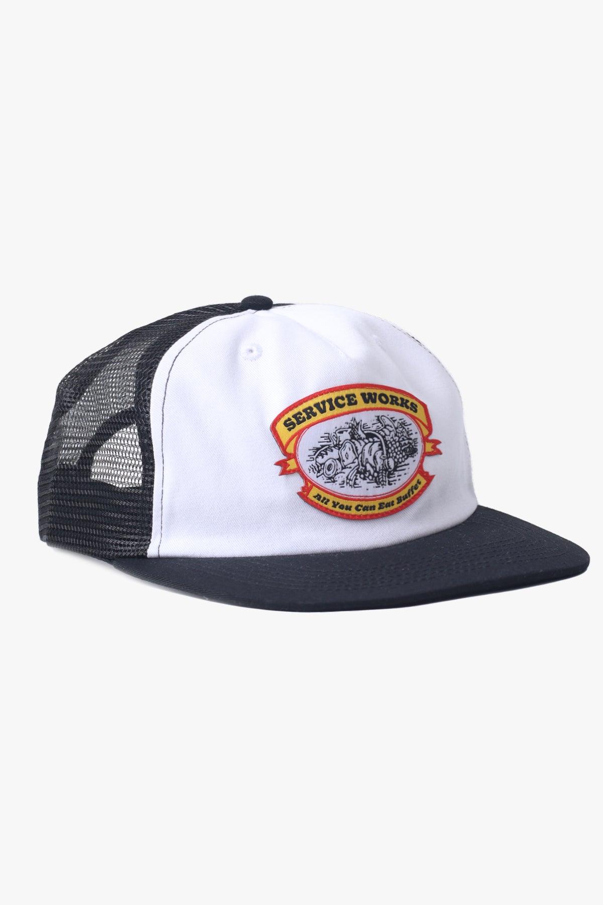 All you Can Eat Trucker Cap - Black/White Product Image