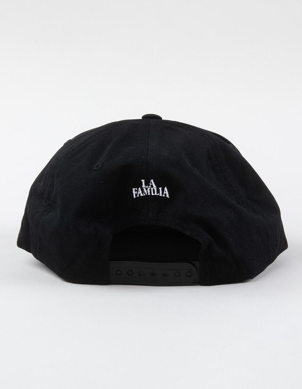 LA FAMILIA Prayer Hands Snapback Hat - BLACK Product Image
