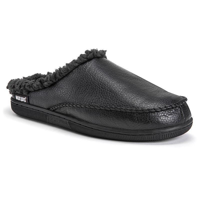 MUK LUKS Faux Leather Men's Clog Slippers,  Product Image