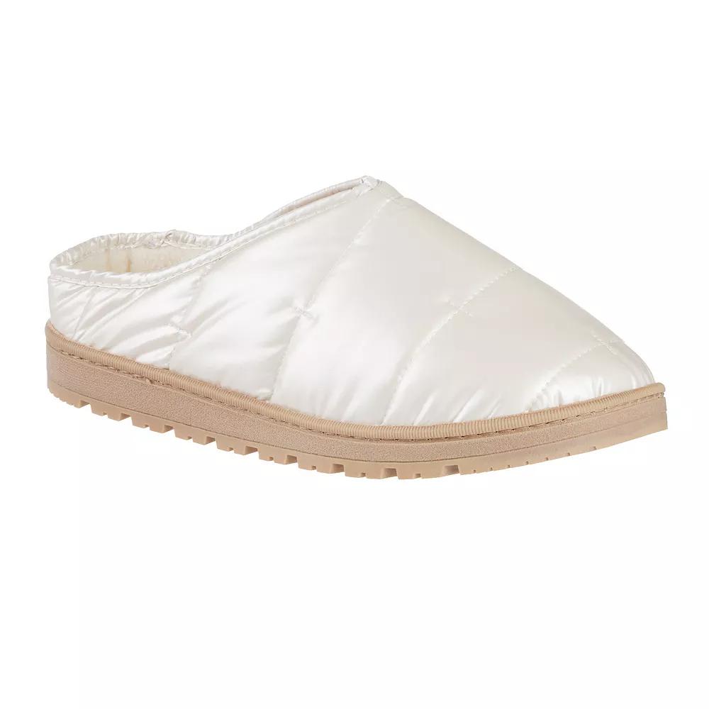 isotoner Mikaela Memory Foam Women's Indoor/Outdoor Puffer Clog Slippers, Size: Small, Ewe Product Image