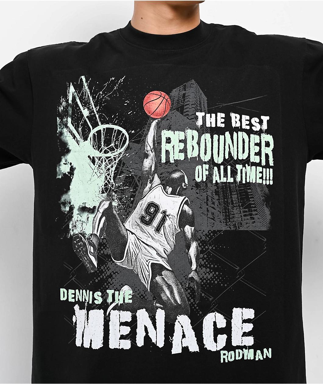 Rodman Apparel Rebound Menace Black T-Shirt Product Image