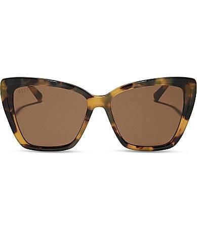 DIFF Eyewear Womens Becky II 56mm Cat Eye Polarized Sunglasses Product Image