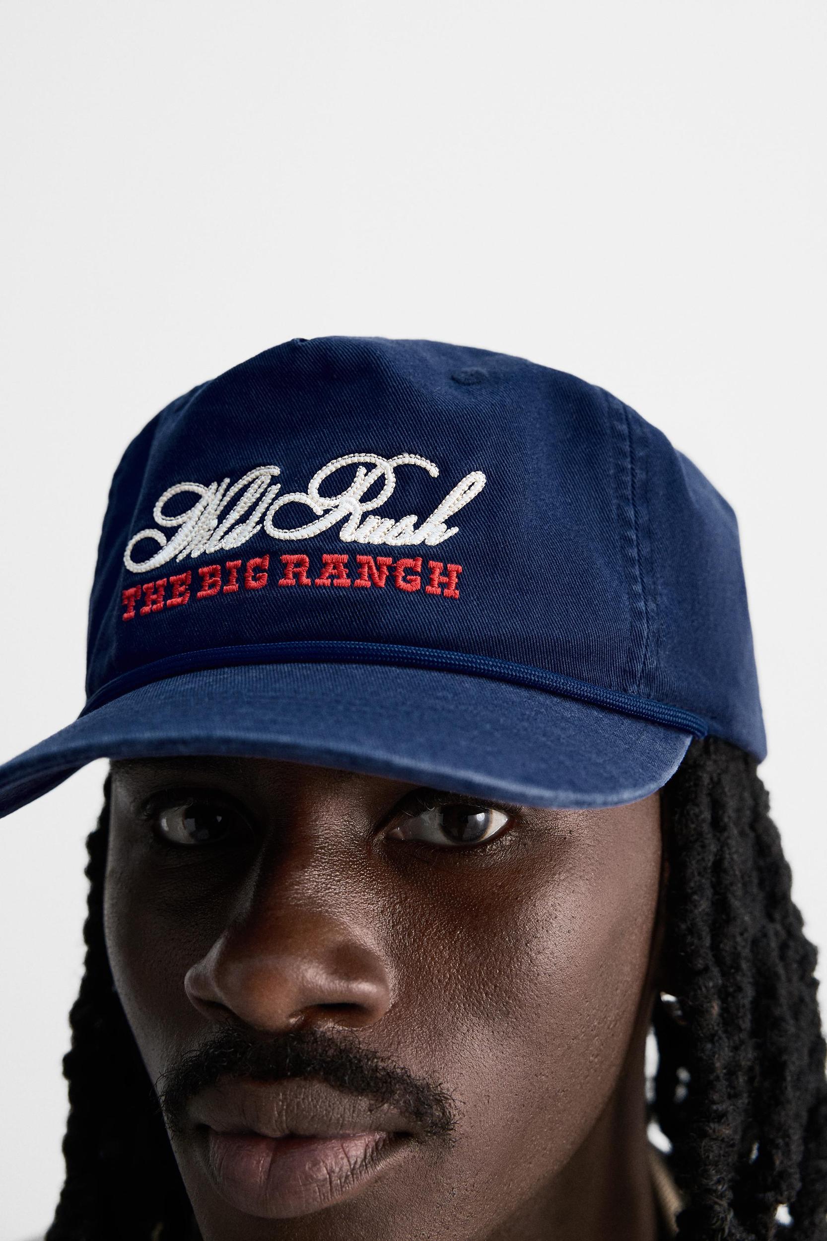 WASHED EMBROIDERED CAP Product Image