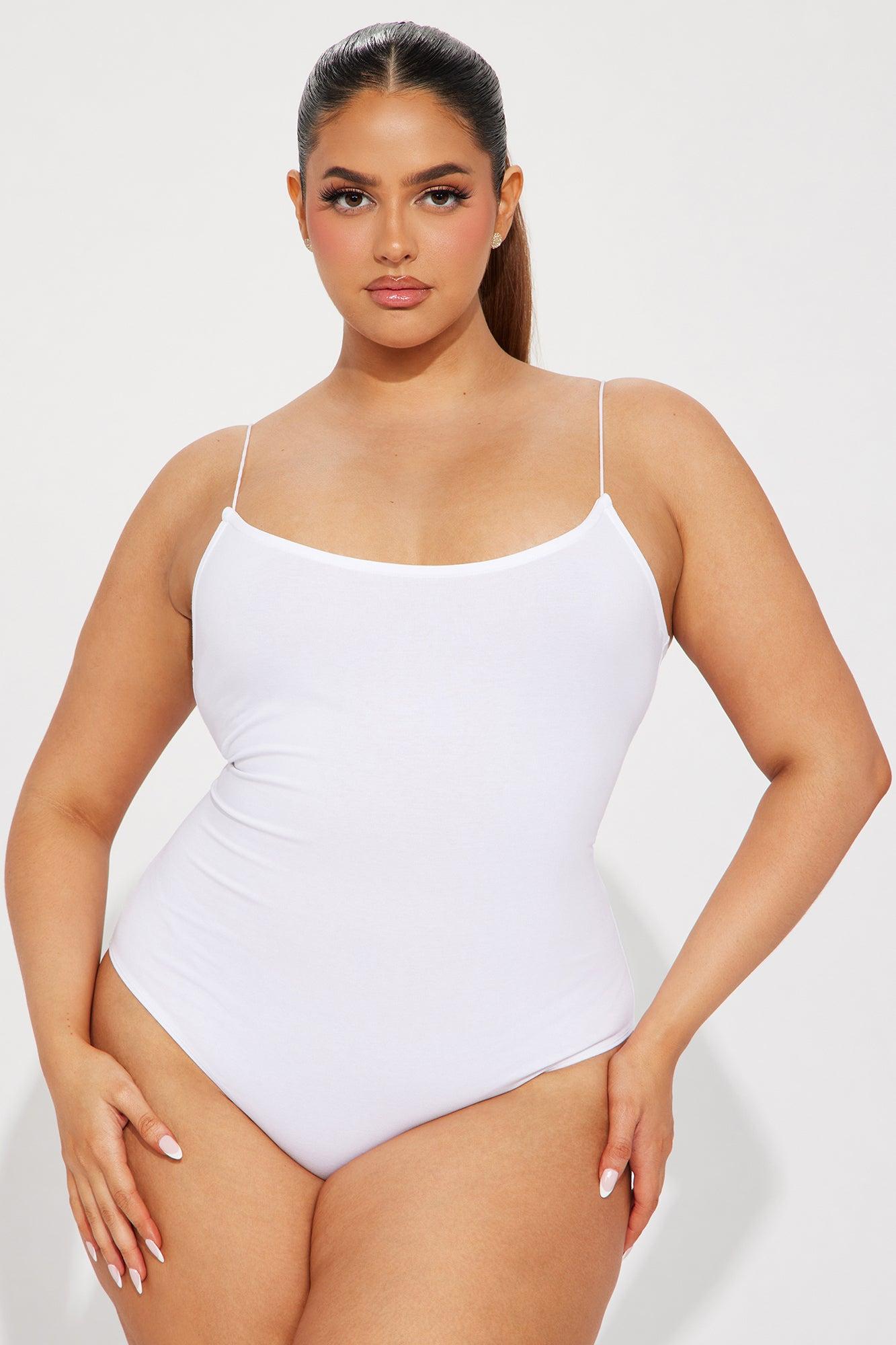 Just Like That Cami Bodysuit - White Product Image
