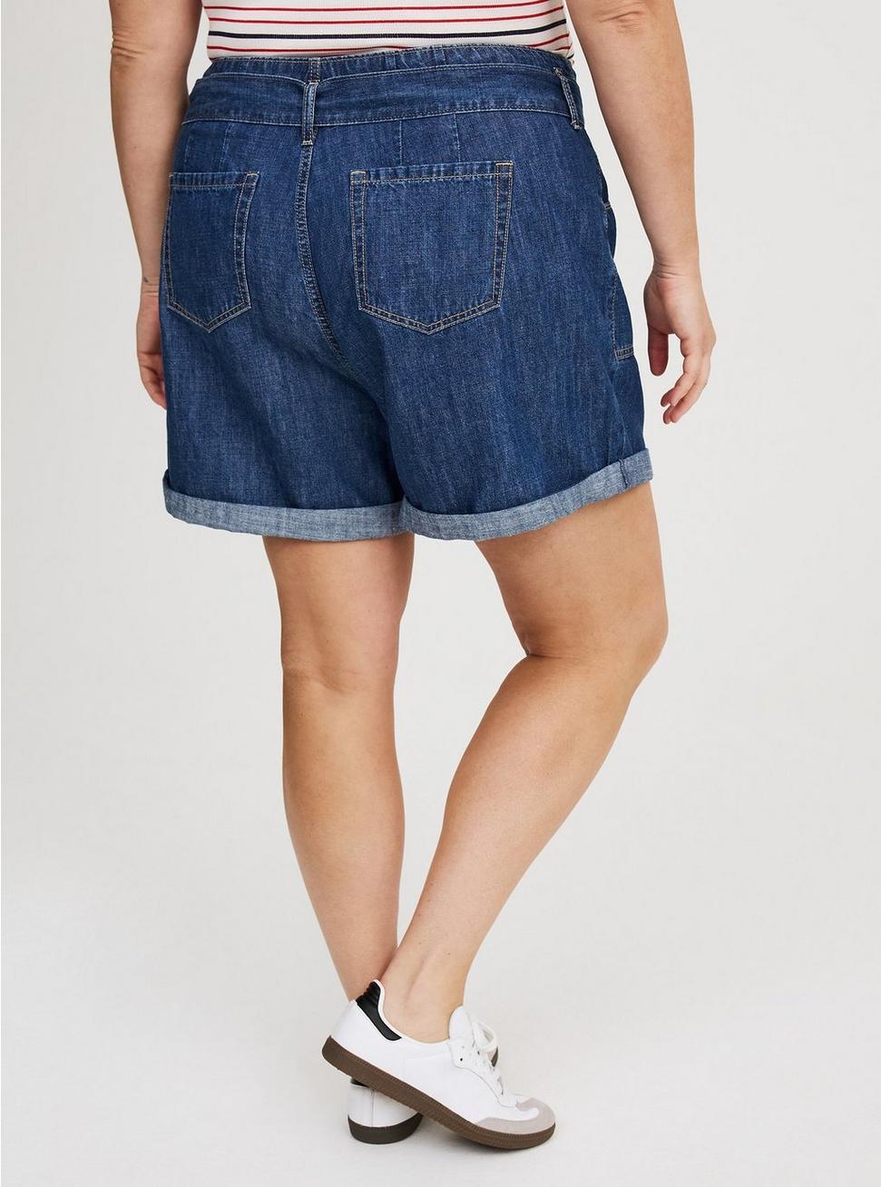 Baggy High-Rise Tie-Belt Short Product Image