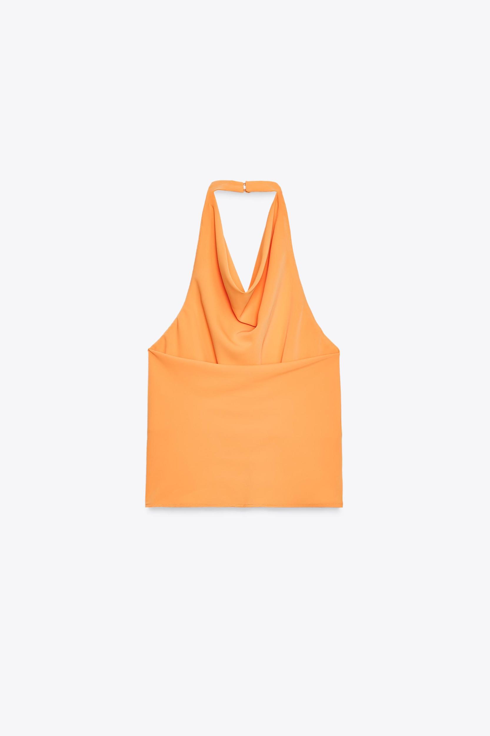 SATIN HALTER TOP Product Image