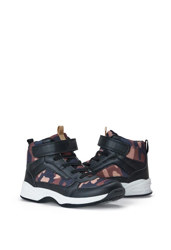 JustFab Margaux Platform Loafer Pump Womens Black/ White Size 8.5 Product Image