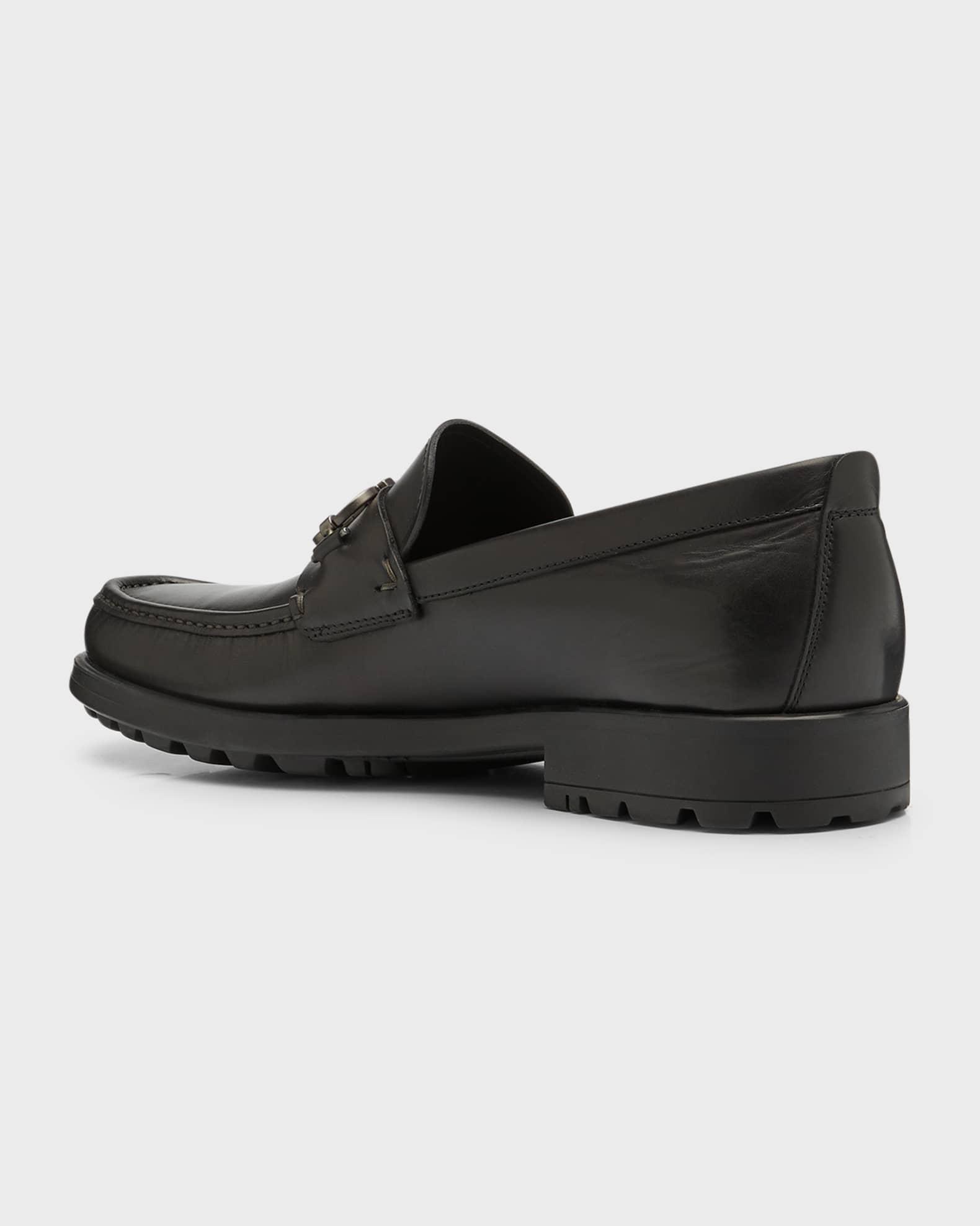 Men's David Leather Lug-Sole Loafers Product Image