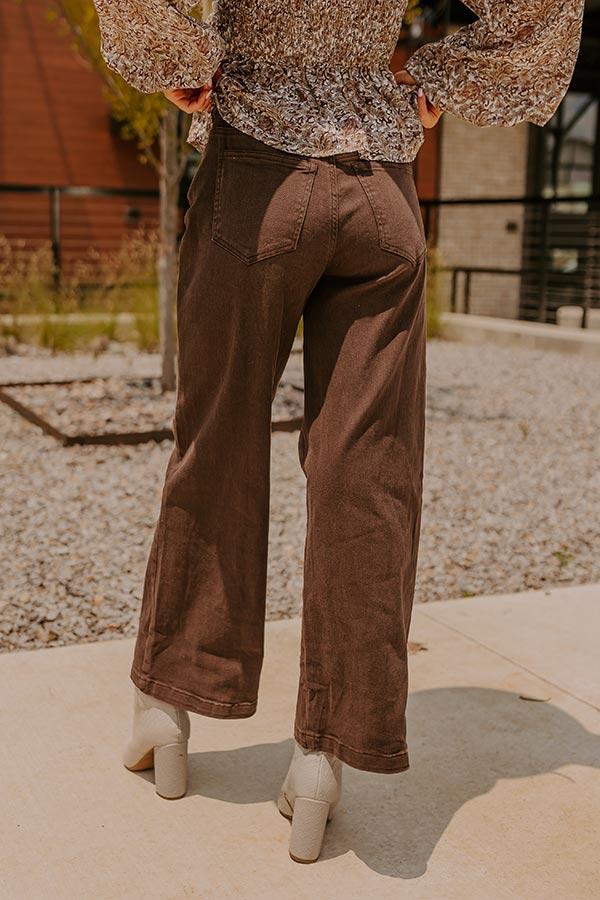 The Dex High Waist Straight Leg Jean In Hazelnut Product Image